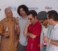 Me, Jay Lane, Will Bernard, Miles Perkins & Peter Horvath backstage at the California Music Awards in 2004.